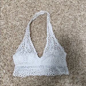 White lace bra
